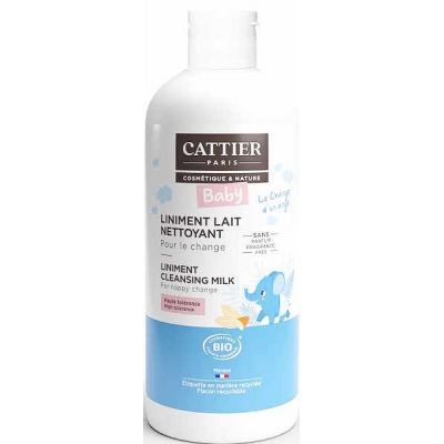 Cattier Liniment Lait nettoyant pour le change 200ml les copines bio soin de bébé
