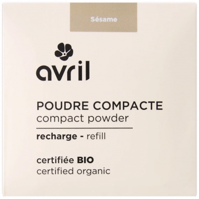 Poudre compacte Sésame certifiée Bio Avril Beauté maqullage bio les copines