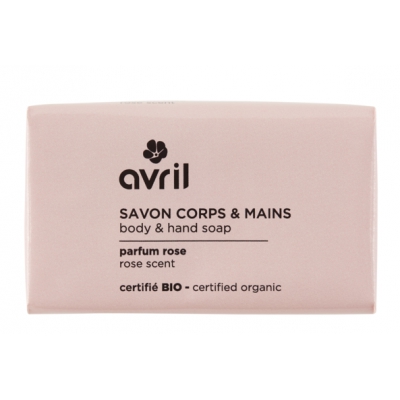 Avril cosmétique Savon de Provence Rose 100gr hygiène bio les copines