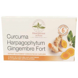 Herboristerie de Paris Curcuma Harpagophytum gingembre fort 60 comprimés harpagophytum partenelle boswellia