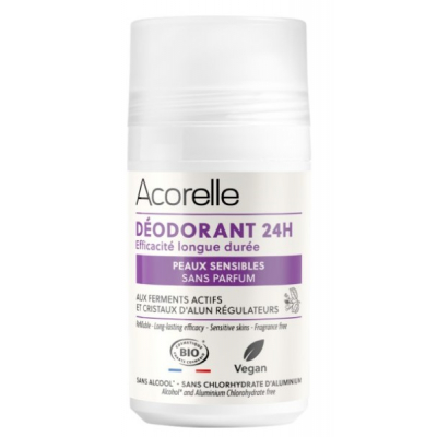 Déodorant roll-On 24h peaux sensibles sans parfum 50ml Les Copines Bio Hygiène bio