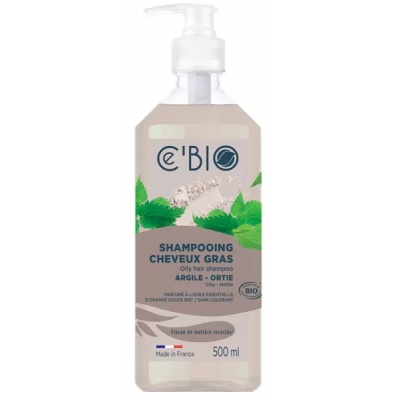 Shampoing cheveux gras Argile Ortie 500 ml Les Copines Bio Hygiène bio