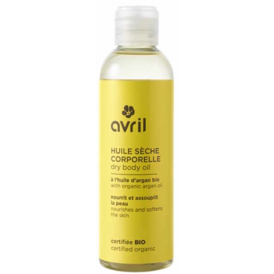 Avril cosmétique Huile sèche corporelle à l'huile d'Argan 200ml cosmétique bio les copines bio