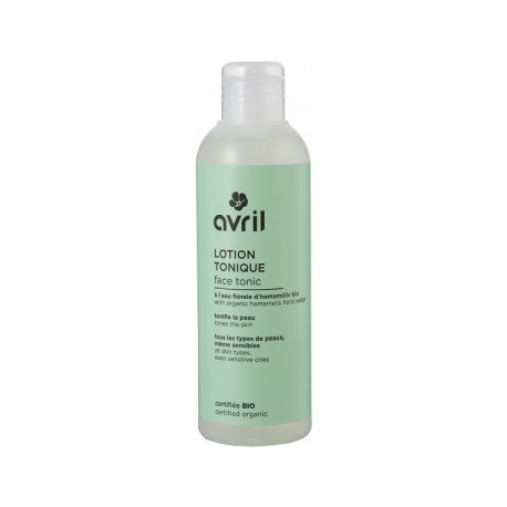 Avril cosmétique Lotion tonique à l'eau florale d'hamamelis 200ml nettoyant bio les copines bio