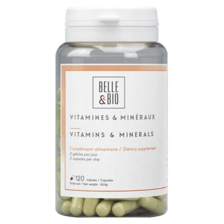 Belle et bio Vitamines et minéraux 120 gélules les copines bio