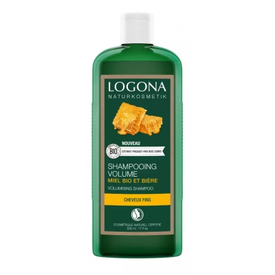 Logona Shampooing au miel et à la bière cheveux fins 250ml cosmétique bio shampoing bio les copines bio