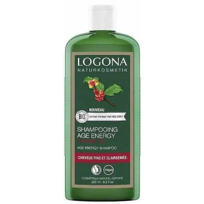 Logona Shampooing Age Energy caféine bio 250 ml Les copines bio pour cheveux fins et clairsemés Les copines bio