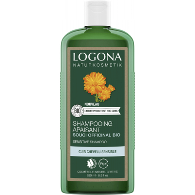 Shampooing Apaisant au souci officinal bio 250ml Logona cuir chevelu sensible et sec Les copines bio
