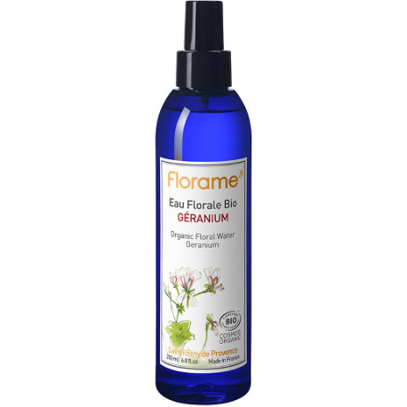 Brumisateur d'Eau florale de Géranium 200 ml Florame Les Copines Bio Eau florale
