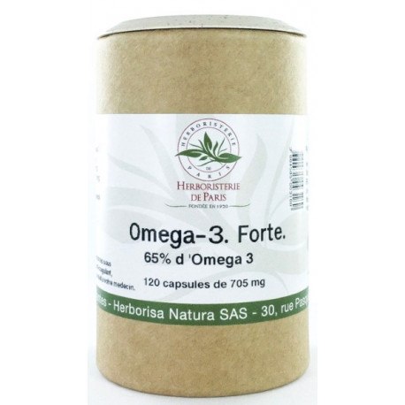 Herboristerie de paris Omega 3 forte 65 120 capsules de 705 mg acides gras essentiels EPA et DHA les copines bio