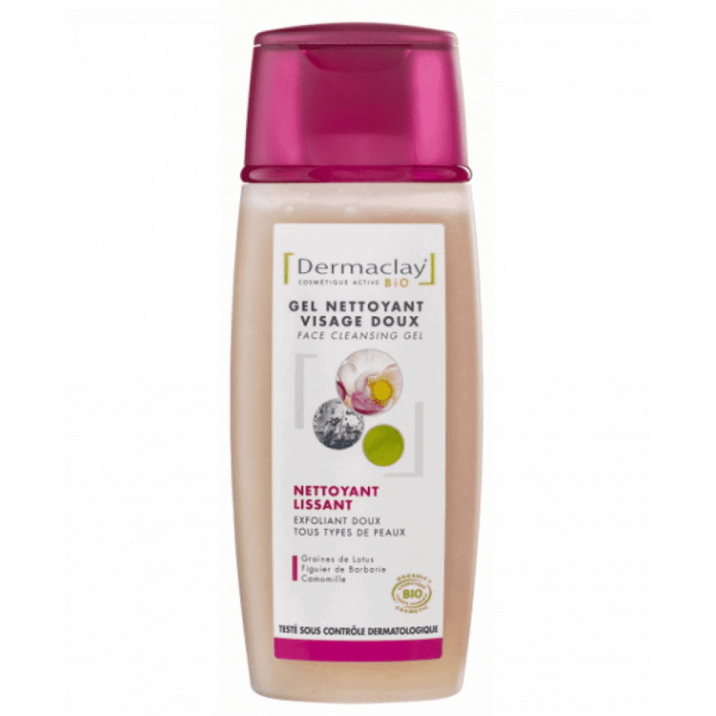 Dermaclay Gel nettoyant Visage doux 100 ml les copines bio