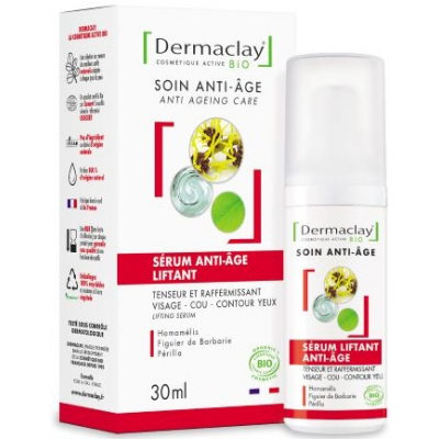 Dermaclay Sérum Liftant Eclat Anti-âge 30 ml cosmétique bio les copines bio anti rides et tenseur