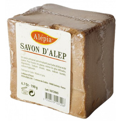 Alepia Savon d'Alep filmé peaux délicates 190 g Les Copines Bio Hygiène bio