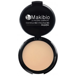 Makibio Poudre compacte  claire maquillage minéral maquillage bio les copines bo