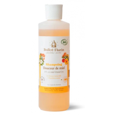 Ballot Flurin Shampoing familial douceur de miel 30% de miel Grand cru 250ml tous types de cheveux les copines bio
