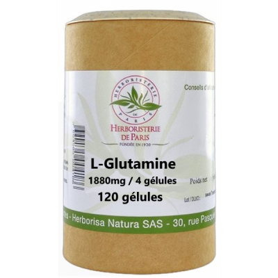 Herboristerie de Paris L Glutamine 120 Gélules hyper perméabilité membranaire intestinale Les copines bio