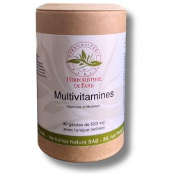 Herboristerie de Paris Multi Vitamines et minéraux 90 Gélules complexe vitaminique et minéral Les copines bio