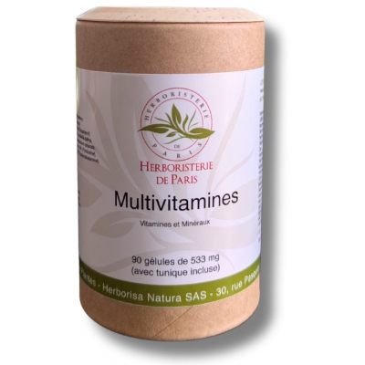 Herboristerie de Paris Multi Vitamines et minéraux 90 Gélules complexe vitaminique et minéral Les copines bio