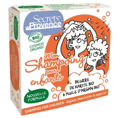 Mon shampoing solide pour enfants 85 gr ricin argan beurre de karité les copines bio