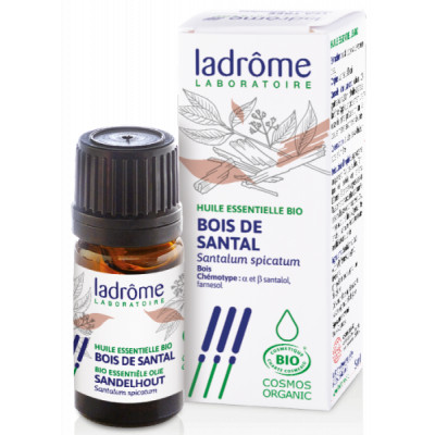 Ladrôme Huile essentielle de Bois de Santal Bio 5 ml aromathérapie cosmétique Les copines bio