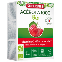 Super Diet Acerola 1000 24 comprimés vitamine C les copines bio