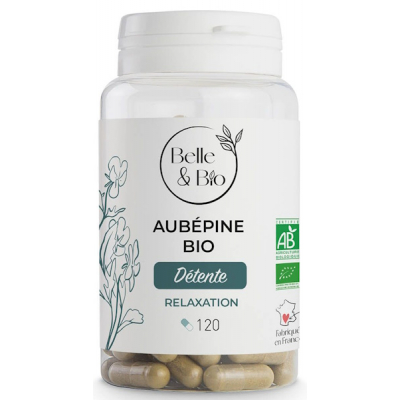 belle et bio Aubépine Bio 120 gélules Crataegus monogyna stress Les copines bio