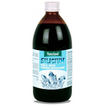 Naturland Silicium Prele Ortie Flacon de 480 ml silicium organique peau cheveux ongles Les copines bio