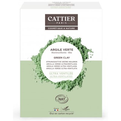 Cattier Argile Verte Ultra Ventilée Montmorillonite Illite 250gr Beauté et Bien-être Les Copines Bio.