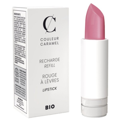 Couleur Caramel Recharge Rouge à lèvres nacré Rose Sombre n°203 - N° 203  maquillage bio les copines bio