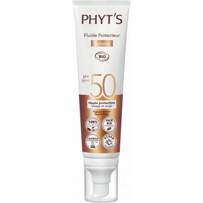 Fluide Protecteur Solaire SPF 50 100ml Phyt's protection solaire bio les copines bio