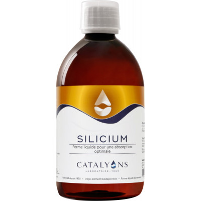 Catalyons Oligo élément SILICIUM acide orthosilicique 500 ml articulations tendons collagène Les copines bio