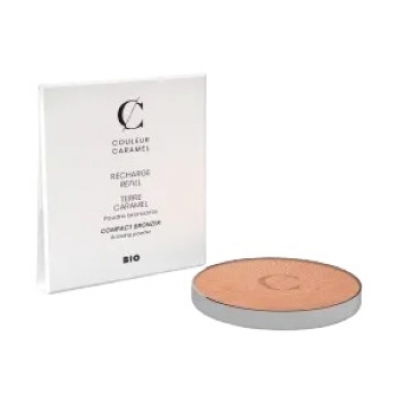 Couleur Caramel Recharge Terre Caramel No 23 - Brun beige nacré 8,5 g produit de maquillage pour le visage Les Copines Bio