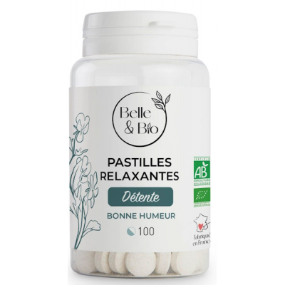 Belle et Bio 100 Pastilles Relaxation aux Huiles essentielles x100 complément alimentaire Les Copines Bio