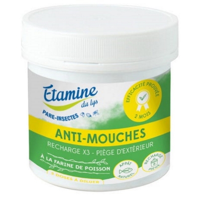 Etamine du Lys 3 sachets de recharge de poudre attractive mouches pare insectes x3 produit insecticide naturel Les Copines Bio