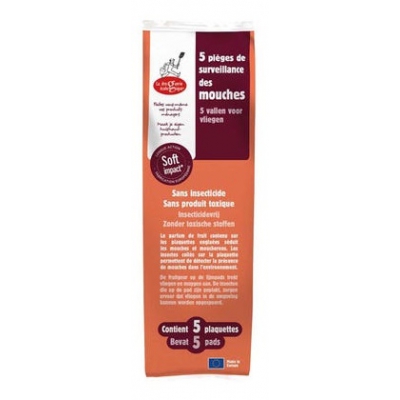 Droguerie Ecologique 5 pièges à mouches avec attractif 3g x5 produit insecticide naturel Les Copines Bio