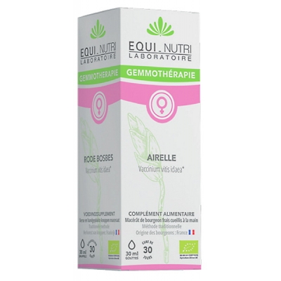 Equi - Nutri Airelle bio Flacon compte gouttes 30ml Complément alimentaire Bien être Les Copines Bio
