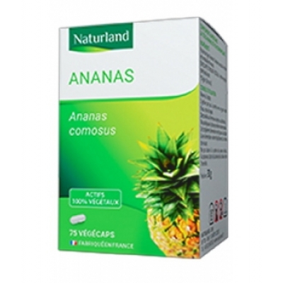Naturland Ananas tige 75 gélules végécaps Complément alimentaire Les Copines Bio