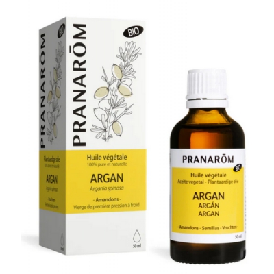 Pranarôm Huile d'Argan bio Flacon 50ml produit de soin pour la peau Les Copines Bio