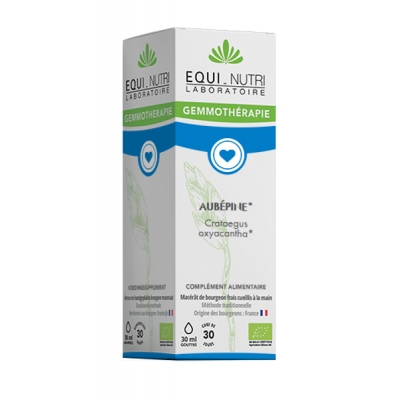 Equi - Nutri Aubépine bio Flacon compte gouttes 30ml Complément alimentaire Santé Les Copines Bio