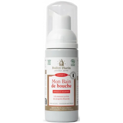 Ballot Flurin Bain de bouche Aux microbulles de Propolis blanche locale sans alcool 50ml produit d'hygiène pour la bouche Les Co