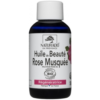 Naturado Huile de beauté Rose Musquée du Chili Bio 50 ml anti âge anti rides hydratant Les copines bio