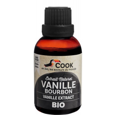 Cook Extrait de vanille bourbon de Madagascar 40 ml vanilla planifolia aromes et saveurs les copines bio