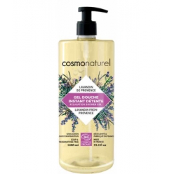 Cosmo Naturel Gel douche Instant Détente Lavandin de Provence 1 litre bain douche bio lavandin romarin les copines bio