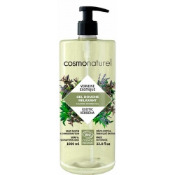 Cosmo Naturel Gel douche Relaxant Verveine exotique 1 Litre Bain douche relaxant les copines bio aloe vera