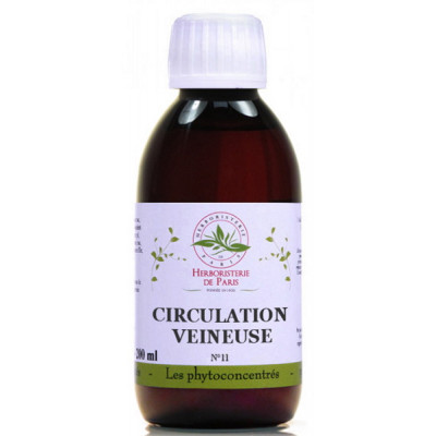 Herboristerie de Paris Phyto concentré Circulation veineuse 200 ml jambes légères les copines bio
