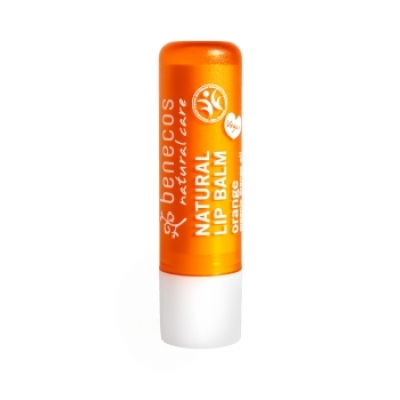 Benecos Baume à lèvres Orange 4g produit de cosmétique biologique Les Copines Bio