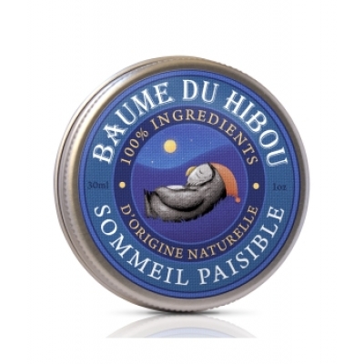 Les Baumes Du Hibou Baume de massage sommeil paisible 30ml produit de soin relaxation Les Copines Bio