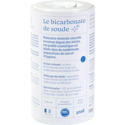 Anae Bicarbonate de soude cosmétique 500gr produit de Soin cosmétique Les Copines Bio