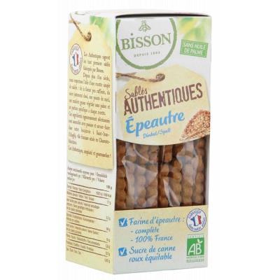 Bisson Biscuits sablés les authentiques Epeautre 175gr produit d'alimentation bio Les Copines Bio