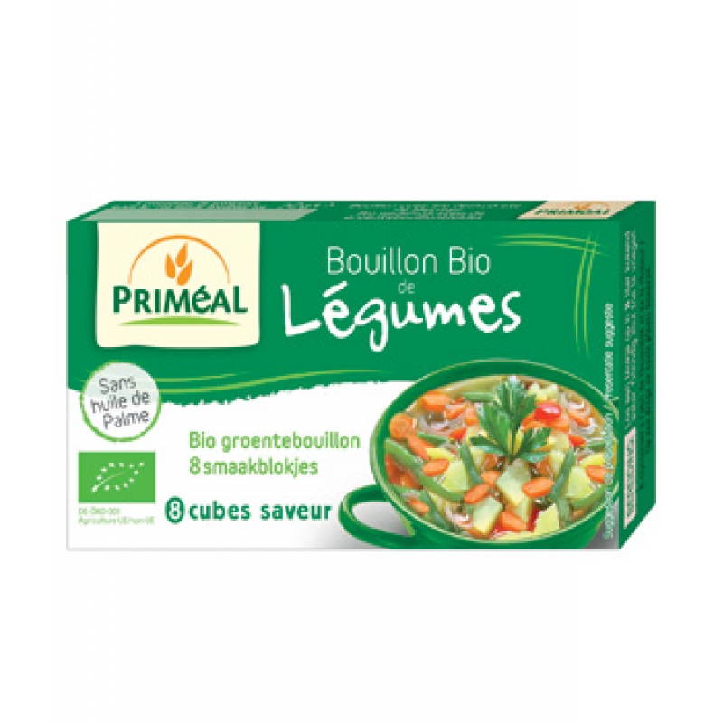 Primeal Bouillon de légumes en cube 72gr produit d'épicerie et d'aide
